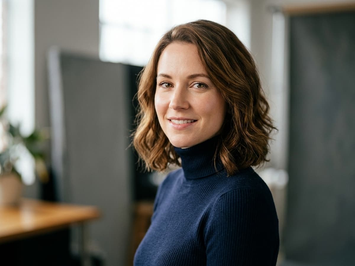 AI enhanced portrait with studio grade dynamic range and edge sharpness