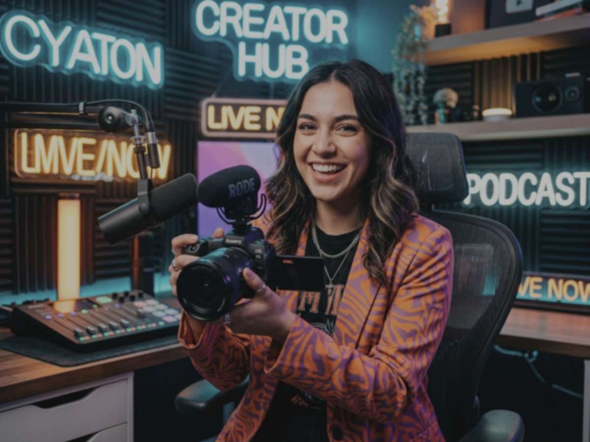 Flat low-contrast creator vlog recording